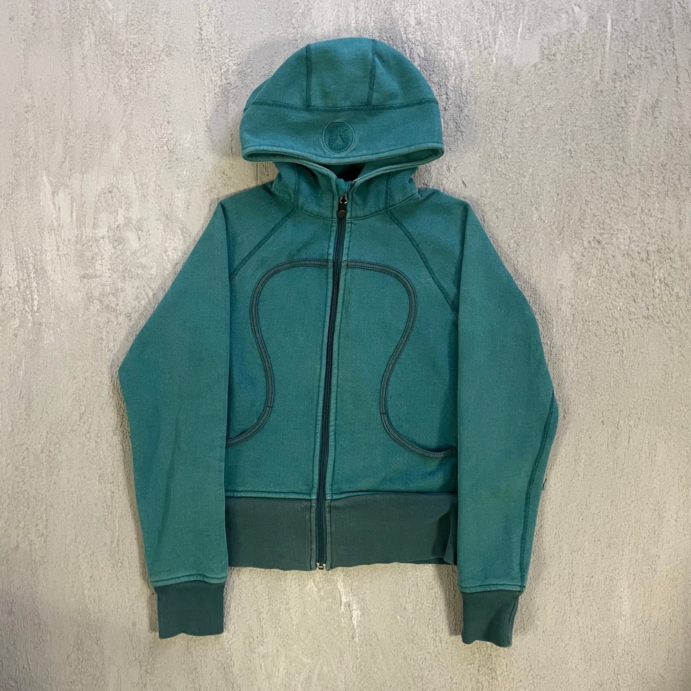 Lululemon Scuba Full Zip Hoodie Womens Size 8 Teal